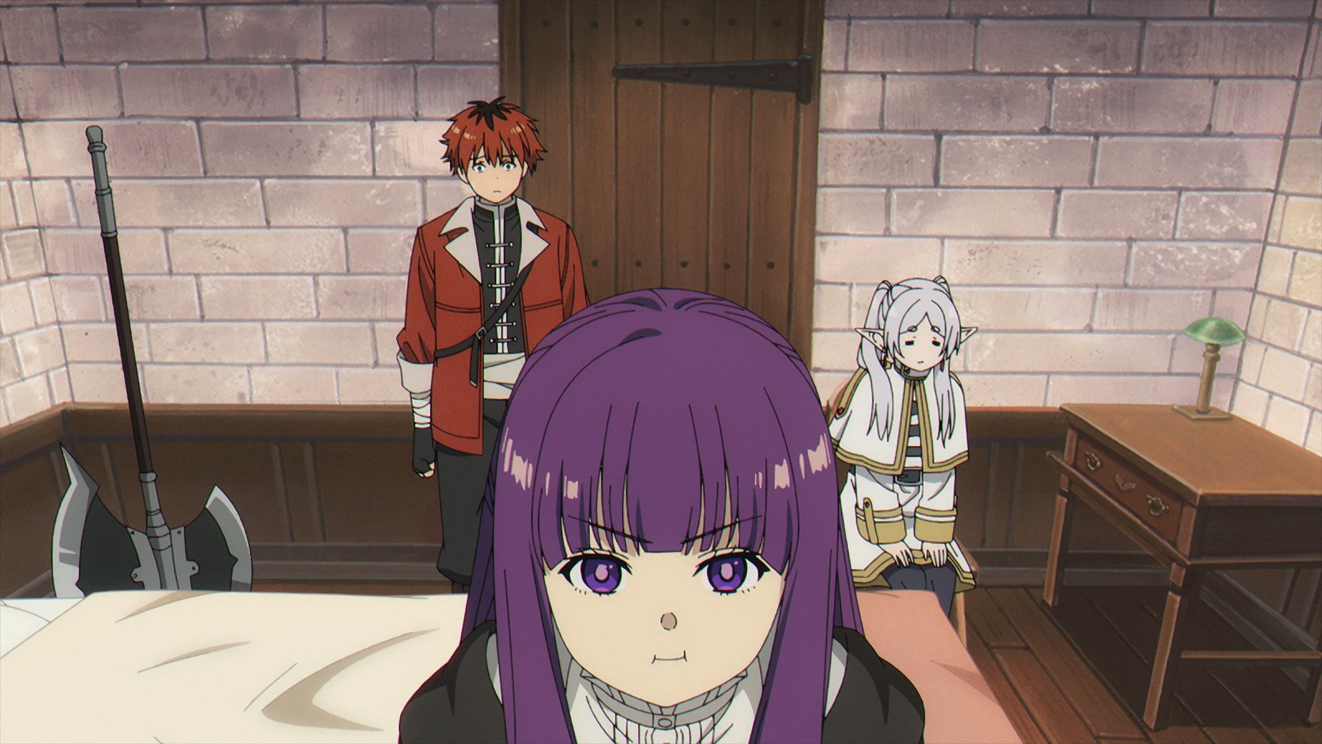 写真・画像】むっすー＆ぽこぽこパンチ だらしないシュタルクを叱る